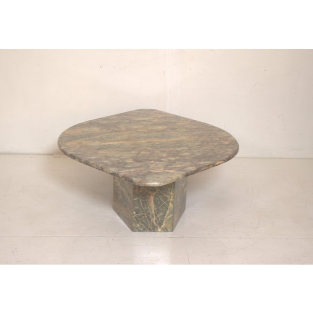 Gray Vintage Italian Onyx Coffee Table, 1970s For Sale - Image 8 of 11