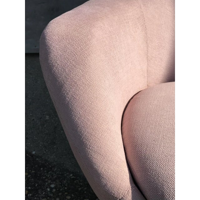 Mid-Century Metal and Velvet Swivel Chair, 1960s For Sale - Image 11 of 12