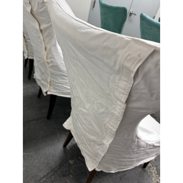 Bernhardt Art Deco Tufted Side Chairs, Set of Six For Sale - Image 10 of 12