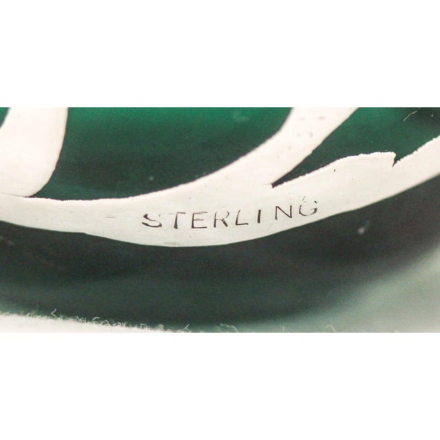 1900 - 1909 1900 - 1909 Sterling Silver Art Nouveau Perfume Bottle For Sale - Image 5 of 5