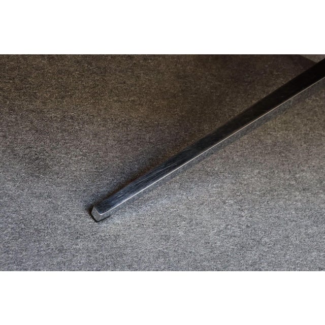 Vintage Florence Knoll Teak and Chromed-Steel Partner's Desk / Executive Desk For Sale - Image 12 of 18