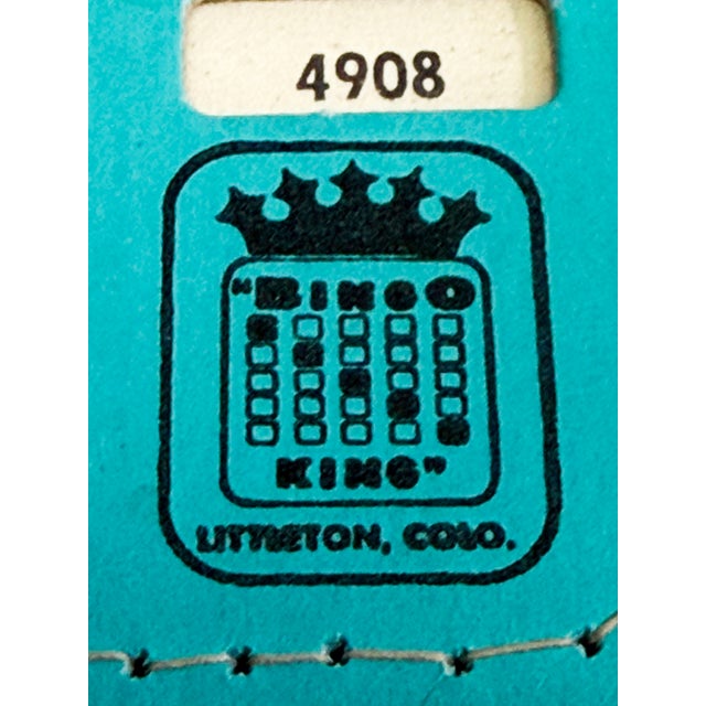 Mid-Century Modern Vintage 1950s Bingo King Pla-Mor Sliding Window Bingo Card Set - 5 Pieces For Sale - Image 3 of 3