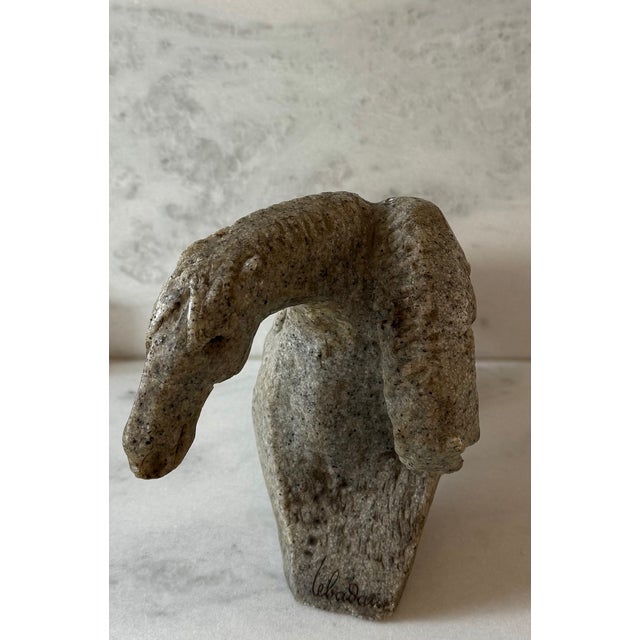 1960s Two Headed Horse Stone Sculpture by Lebadang For Sale - Image 10 of 17