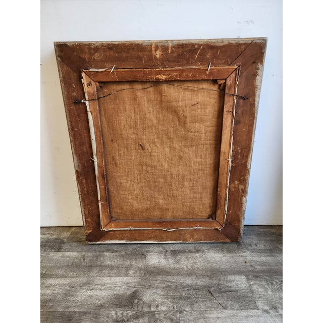 Early 20th Century Girl and Friends Oil on Canvas Portrait by John Trubee For Sale - Image 15 of 18