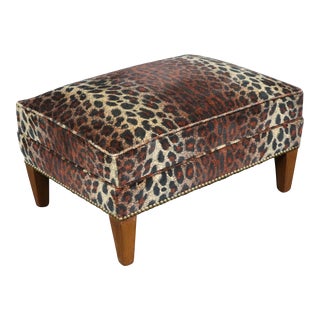 Contemporary Leopard Footstool For Sale