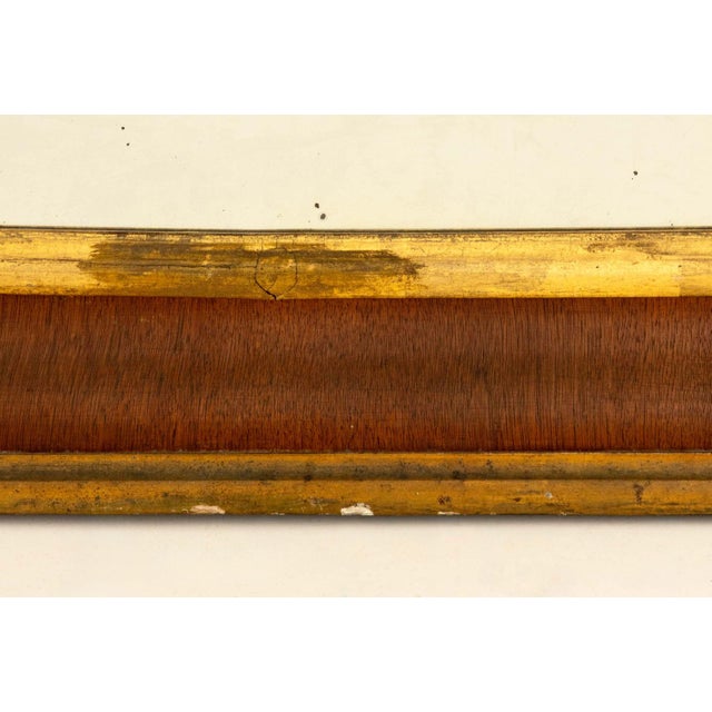Mid 20th Century American Gilt Trim and Mahogany Framed Mirror For Sale - Image 5 of 7