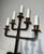 1940s Pair of 5-arm wrought iron candelabras For Sale - Image 6 of 12
