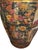 Gold Vintage Royal Satsuma-Style Hand-Painted Porcelain Floor Vase With Gilt Dragon Handles For Sale - Image 8 of 12