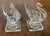 Antique 19th Century American Flint Glass Swan Form Open Salt Cellars With Lemon Squeeze Bases - A Pair For Sale - Image 4 of 14