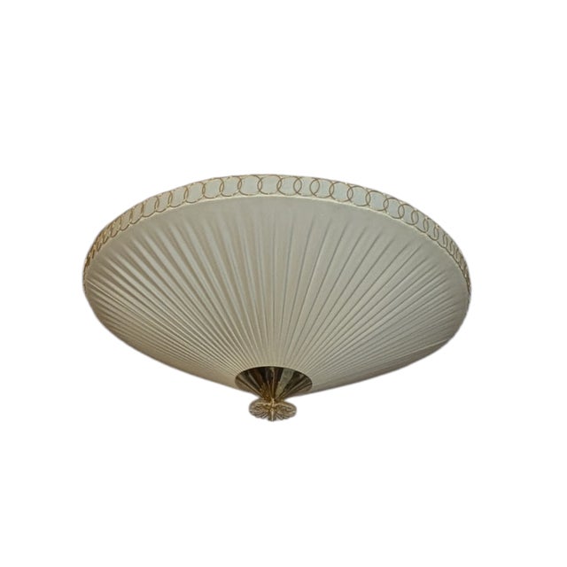 Large Vintage Flush Mount in style of Paavo Tynell, 1950s For Sale - Image 11 of 18