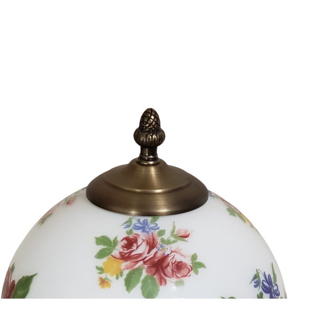 1980s Vintage Mid-Century Modern L& LWMc Hurricane Round Globe Night Light Table Lamp For Sale - Image 5 of 6