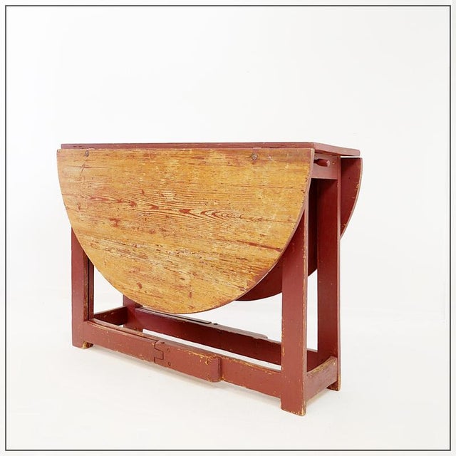 Vintage Extendable Drop-Leaf Dining Table For Sale - Image 16 of 16