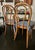 A delicious pair of bentwood dining / bistro chairs, Perfect accents to blend in with a variety of home decors. Circa...
