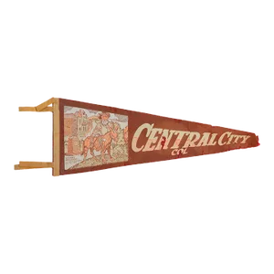 Central City Colorado Felt Flag Pennant