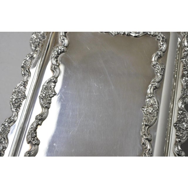 Vintage Poole Silver Plated Footed Covered Vegetable Serving Dish Platter W/ Lid For Sale - Image 9 of 18