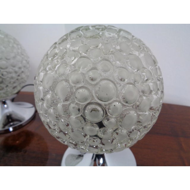 Glass Bubble Table Lamps, 1970s, Set of 2 For Sale - Image 11 of 14
