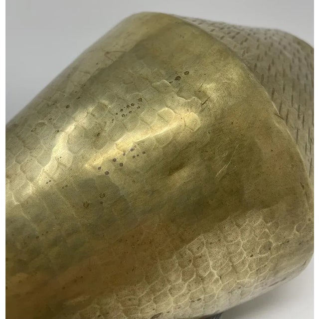 Vintage Golden Brass Jug For Sale - Image 6 of 13