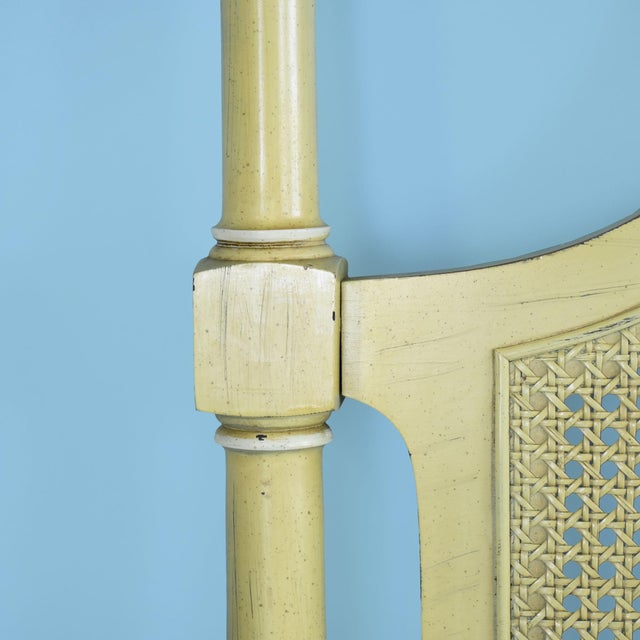 Coastal Late 20th Century Pair of Faux Bamboo and Cane Headboards For Sale - Image 3 of 4