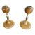 Mid Century Pair of Oregon Myrtle Wood Candle Holders For Sale