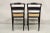 Mid 20th Century Vintage L. Hitchcock Black Stencil Harvest Decorated Cane Side Chair - a Pair For Sale - Image 10 of 11