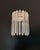 Mid-Century Modern Vintage Clear Murano Glass Quadriedri Wall Sconces, 1990, Set of 2 For Sale - Image 3 of 14