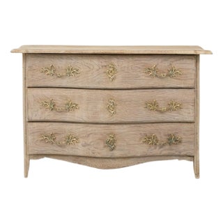 19th Century French Louis XV Oak Chest Of Drawers For Sale