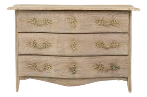 19th Century French Louis XV Oak Chest Of Drawers