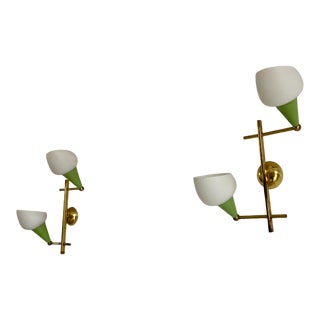 Italian Wall Lamps, 1950s, Set of 2 For Sale