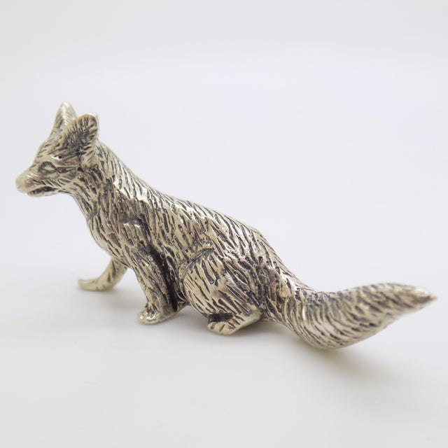 Italian Vintage Italian Handmade Genuine Silver Rare Lizard Life Size Figurine Sculpture For Sale - Image 3 of 10