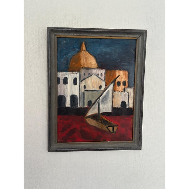 Malte Nyberg Tolf, Southern Motif, 1960s, Oil on Panel, Framed For Sale - Image 14 of 14
