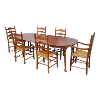Statton Trutype Solid Cherry Dining Set - 7 Pieces For Sale