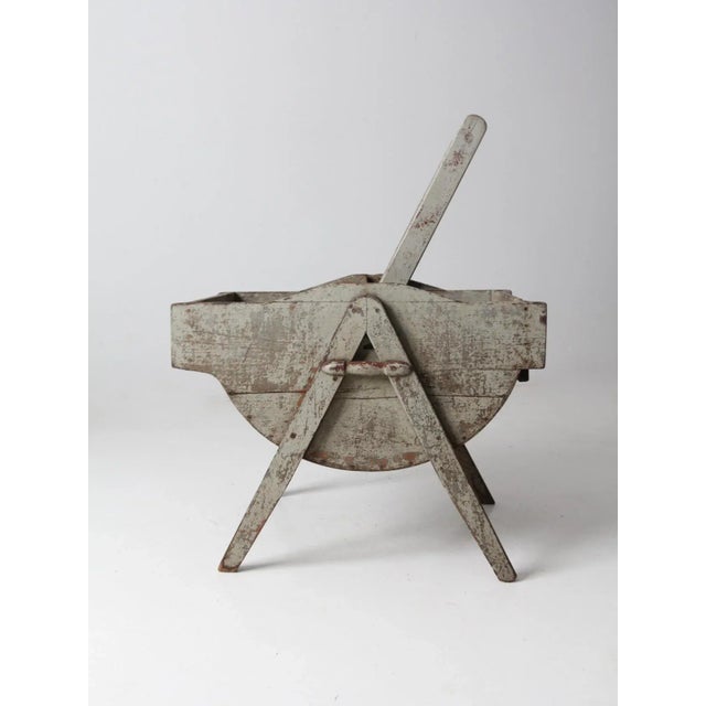 Late 19th Century Antique Rocking Laundry Wash Tub For Sale - Image 5 of 13