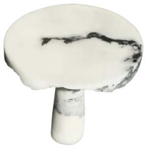 Marble Salt Side Table by Roxane Lahidji