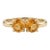 Minimalist Citrine Double Gemstone Ring, November Birthstone Ring Us 7 For Sale