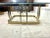 1980s Metal and Glass Coffee Table For Sale - Image 4 of 7