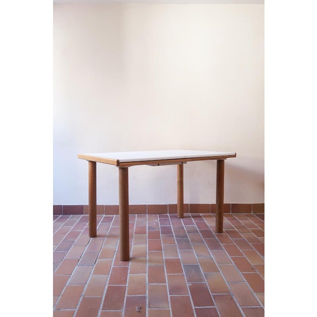 A complete dining set by Habitat, made in the 1980s and identified by the previous and only owners. The table has a white...