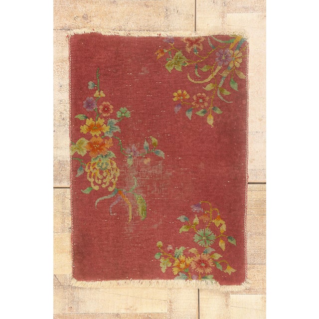 Antique Chinese Art Deco Rug, 01'11 X 02'09 For Sale - Image 10 of 10