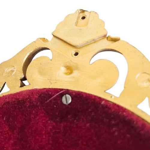 Glass Baroque Mirror by Roberta Wood for Cimena Torino, 1950s For Sale - Image 7 of 9