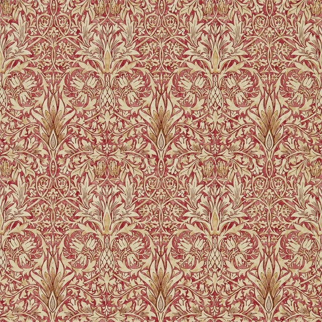 Morris & Co Snakeshead Wallpaper in Madder/Gold - a Sample For Sale