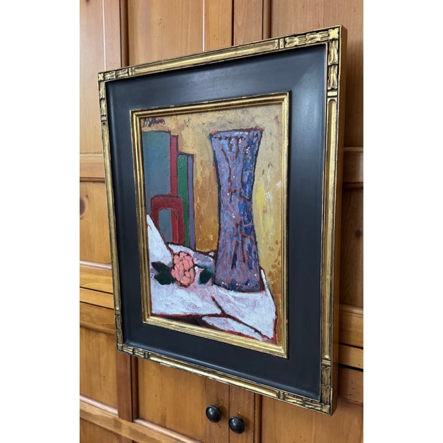 Modern Rip Matteson, Still Life With Italian Glass Vase, Oil on Canvas, For Sale - Image 3 of 5