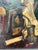 Vintage Original Still Life Oil Painting on Canvas For Sale - Image 9 of 12