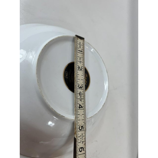 Late 20th Century Serving Bowl "Barocco" Italian Versace Design Rutherford Porcelain For Sale - Image 6 of 10