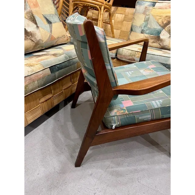 Jens Risom 20th Century Attributed to Jens Risom Designed Caribe Chairs, a Pair For Sale - Image 4 of 12