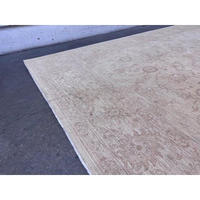 9ft 10in × 14ft 5in Gallery Ephesus Oushak Area Rug in Taupe Tones For Sale - Image 9 of 12