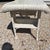 Mid 20th Century White Wicker Table Desk With Drawer Shabby Chic For Sale - Image 5 of 11