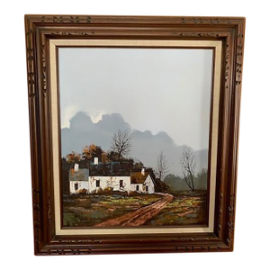 1970s Antonio Candelas Born 1938 Original Framed Oil Landscape