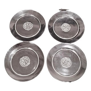 Vintage Art Deco Plates by Rene Lalique, France, 1926, Set of 4 For Sale