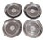 Vintage Art Deco Plates by Rene Lalique, France, 1926, Set of 4 For Sale