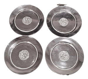 Vintage Art Deco Plates by Rene Lalique, France, 1926, Set of 4