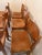 1970s Vintage Chairs in Elm and Leather by Maison Regain, 1970s, Set of 6 For Sale - Image 5 of 9